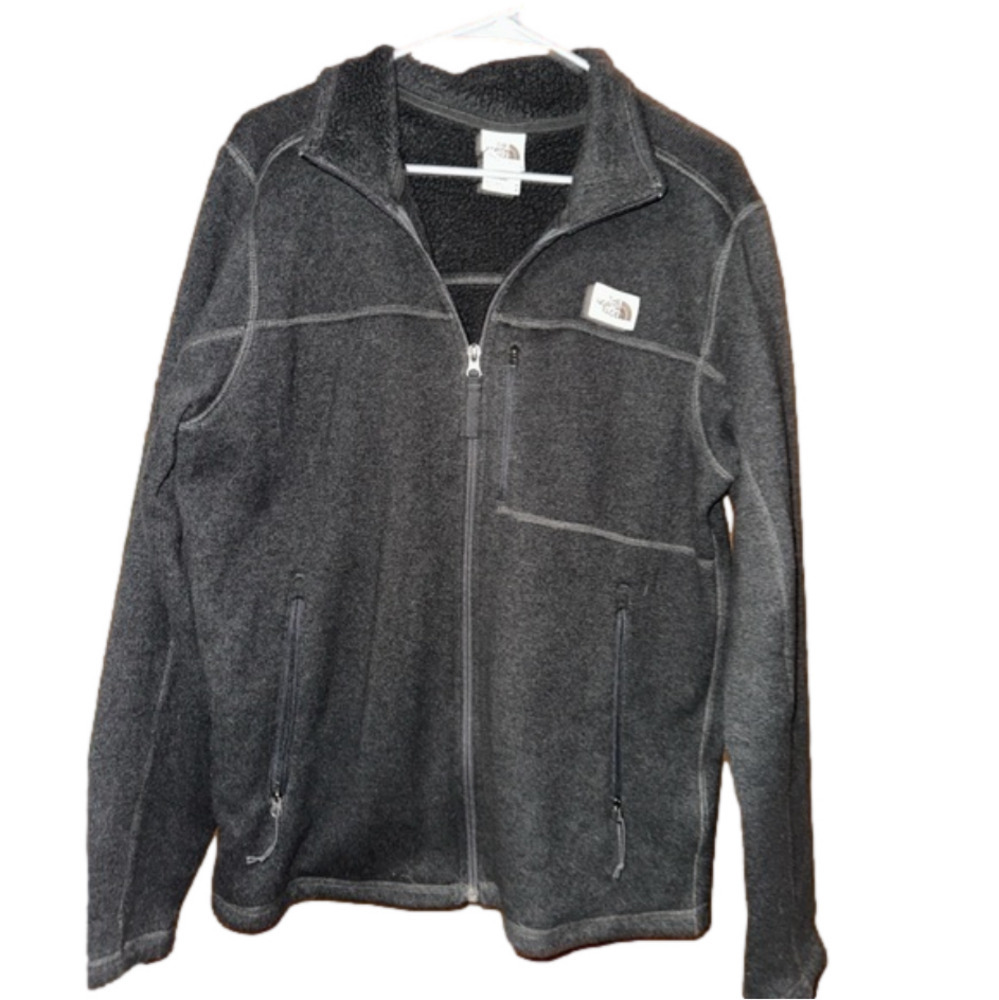 Light Grey north face zip up​